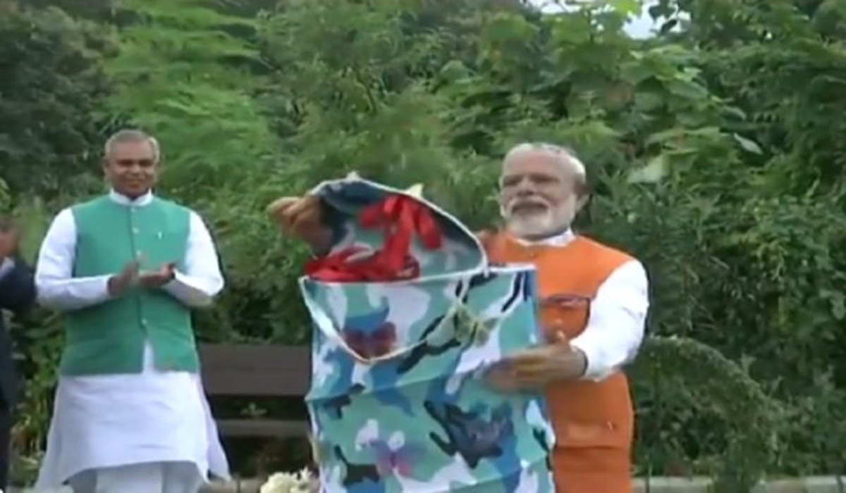 PM Modi marks birthday releasing butterflies, amid nature - TheNews21