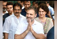 Rahul Gandhi Questions PM Modi Over Alleged Opening of Agriculture to US Goods Rahul Gandhi addressing party workers during a public meeting