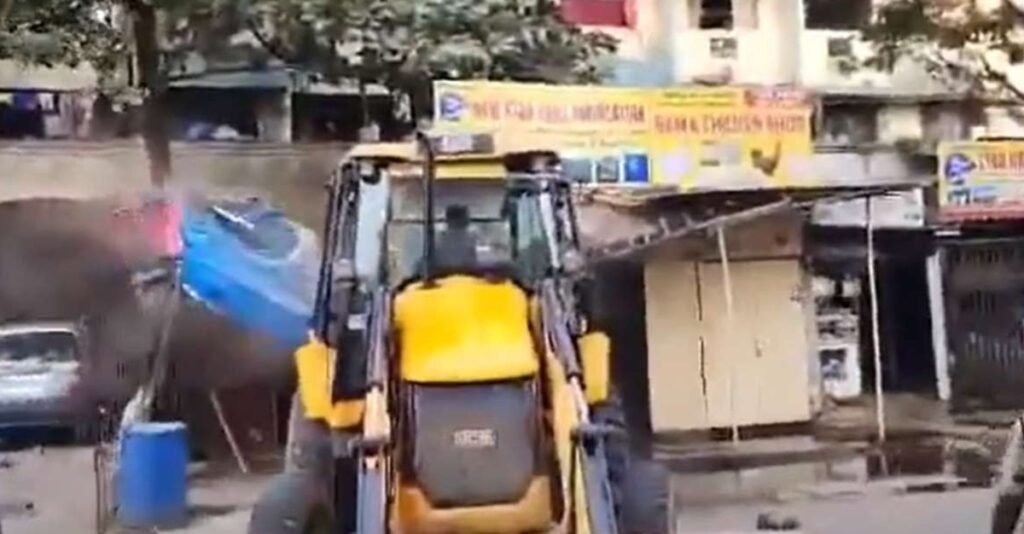 Authorities in Mira Road Take Swift Action, Bulldoze and Raze Illegal