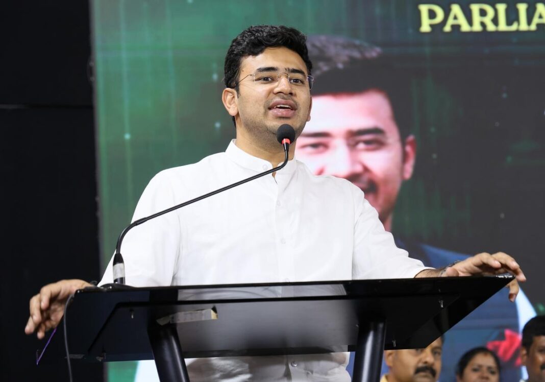 Case Registered Against Tejasvi Surya for Alleged Religious Appeal in Election Campaign