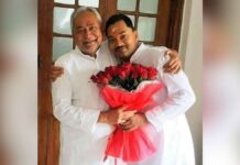 Pappu Yadav Backs Nishant Kumar as Bihar CM Amid Nitish Rajya Sabha Buzz Nitish Kumar with son Nishant Kumar as Bihar politics heats up over possible Rajya Sabha move