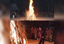 BSF 166th Battalion Celebrates Lohri with Traditional Fervour in Handwara
