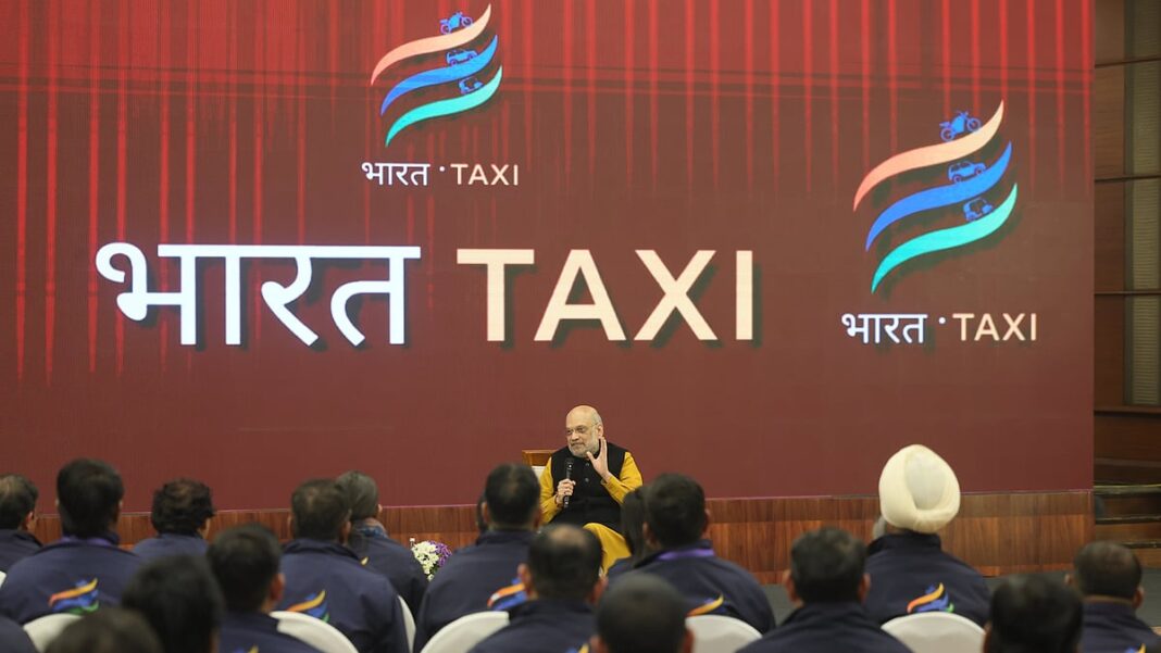 HB0or0HaYAAxF37 Amit Shah Bharat Taxi cooperative driver ownership model launch 2026