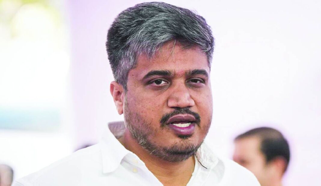 baramati-air-crash--rohit-files-complaint-against-vsr-ventures-2026-02-26 Rohit Pawar speaking to media amid MSC Bank investigation developments