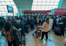 250+ Maharashtra Tourists, Students Stranded in Dubai Amid Iran-Israel-US Conflict Stranded Maharashtra travellers waiting at Dubai International Airport after flight cancellations