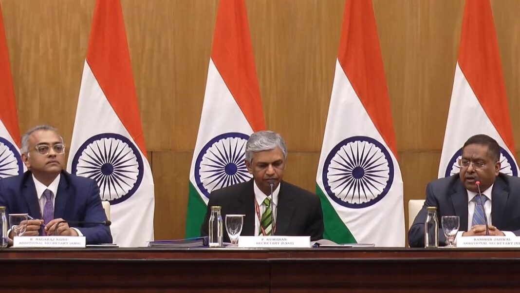 Narendra Modi and Mark Carney during India-Canada strategic partnership talks in New Delhi