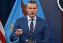 US Signals Major Escalation With Intensified Strikes on Iran US Defence Secretary Pete Hegseth briefing on intensified military strikes against Iran