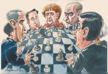 When Politics Becomes War, Laws Become Casualties Editorial illustration showing politics turning into war with democratic laws becoming casualties