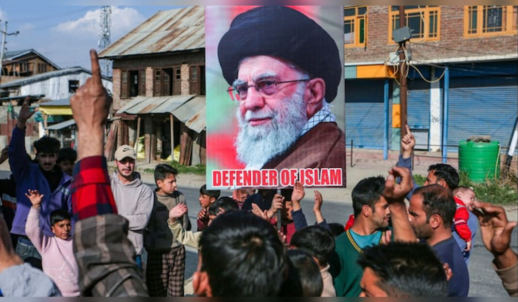 Srinagar high alert Lal Chowk sealed schools shut Kashmir Khamenei death 2026