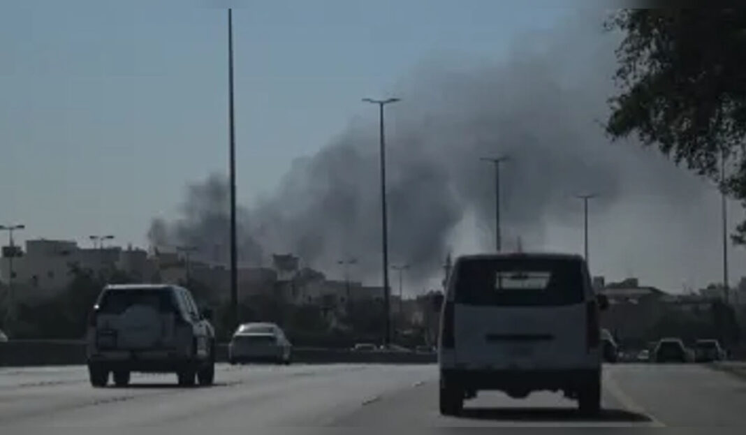 Emergency response teams near crashed US military aircraft site in Kuwait