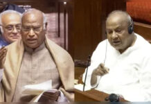 Deve Gowda Hits Back at Kharge Over ‘Marriage’ Remark Deve Gowda Kharge political exchange Parliament alliance row