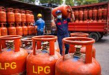 Commercial LPG Cylinder Prices Slashed by ₹183.50 From July 1; Relief for Restaurants, Household Rates Unchanged Commercial LPG cylinders stacked at a distribution centre after July 1 price cut