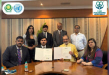 MoU for Peace & SDGs: IAPM Partners with IIMSAM UN Asia, Focus on Malnutrition and Global Collaboration Representatives of IAPM and IIMSAM UN Asia displaying signed MoU documents during partnership signing in Mumbai