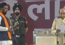 Samrat Choudhary Sworn In as Bihar CM, BJP Ends Nitish Kumar Era in Historic Power Shift Samrat Choudhary taking oath as Bihar Chief Minister with Deputy CMs Vijay Kumar Chaudhary and Bijendra Yadav