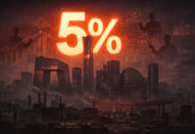 China’s 5% Growth Claim: Policy Target or Economic Reality? Modern Shanghai skyline with economic data overlays representing China’s 5 percent GDP growth