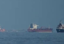 Iran Opens Fire on Cargo Ship in Strait of Hormuz, Raising Fears of Major Gulf Conflict Iranian Revolutionary Guard vessel fires on cargo ship in the Strait of Hormuz amid rising Gulf tensions