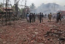 Kerala’s Fireworks Mishaps: History Repeats as Gruesome Tragedies Aftermath of fireworks accident in Kerala highlighting safety risks during festival celebrations.