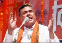 “They Are All Bangladeshi Muslims”: Suvendu Adhikari Sparks Row Amid Tense Scene at Kolkata Poll Booth Suvendu Adhikari at Kolkata polling booth during tense confrontation with TMC supporters in West Bengal elections