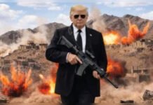 “No More Mr Nice Guy”: Trump’s Gun Pose Sends Blunt Warning to Iran Over Nuclear Deadlock Donald Trump issues a sharp warning to Iran with a “No More Mr Nice Guy” post amid stalled nuclear negotiations