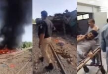 Deadly Blast Near Quetta Railway Track Derails Train, Multiple Killed in Massive Explosion Derailment and fire after powerful explosion near railway track in Quetta