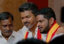 TVK’s Sabarinathan, Son of Vijay’s Former Driver, Takes Lead in Virugambakkam; Emotional Backstory Grabs Attention Sabarinathan son of Vijay driver leading in Virugambakkam election