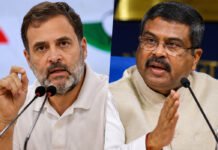 Rahul Gandhi–Dharmendra Pradhan Clash Escalates Over CBSE Evaluation Row, Centre Promises Corrective Action Rahul Gandhi raising questions over CBSE contractor and evaluation process Title: Rahul Gandhi demands accountability in CBSE row