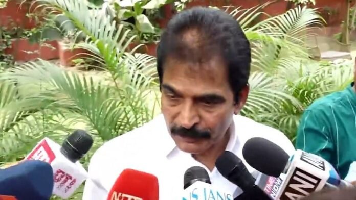 kc-venugopal-west-bengal-congress-meeting.jpg Congress leader KC Venugopal speaking during a press conference after the organisational review meeting in Kolkata