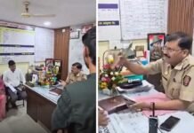 “No Diesel to Search for Missing Girl”: Nagpur Police Officer Removed After Public Anger Police officials outside Panchpaoli Police Station in Nagpur after controversy over alleged diesel money demand in a missing girl case.