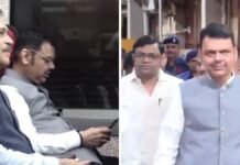 Fadnavis Takes Vande Bharat to Shirdi Amid Maharashtra’s Fuel-Saving Push Maharashtra Chief Minister Devendra Fadnavis boarding Vande Bharat Express from Mumbai to Shirdi during fuel-saving campaign