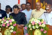 N Rangasamy Sworn In As Puducherry Chief Minister For Fifth Term