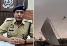 Bareilly Storm Video Explained: Police Say Viral ‘Flying Man’ Clip Was Edited for Dramatic Effect Labourer injured after strong winds lifted a tin shed during a storm in Bareilly, Uttar Pradesh
