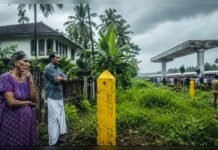 No mourners for burial of LDF-era rail dream; SilverLine goes down as failed ‘yellow revolution’ Yellow K-Rail markers placed on private properties during protests against Kerala’s SilverLine railway project