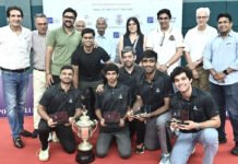Chembur Gymkhana Clinch Motiram Cup Badminton Title Chembur Gymkhana players celebrate after winning the Motiram Cup badminton title in Mumbai