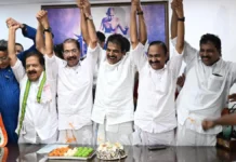 Kerala Cabinet Talks Begin After UDF’s Massive Election Victory, Congress Starts Alliance Consultations Congress leaders during UDF government formation talks in Kerala
