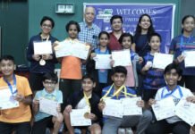 Kavya Savarna Kumar, Himanshu Bhatkar Win Double Titles at Manora Badminton Tournament Young badminton players pose with medals and certificates at the Manora Badminton Tournament in Mumbai