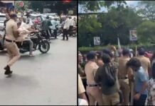 Mira Road Tension Escalates After Bakrid Protest Row, Police Conduct Lathi Charge Police personnel deployed in Mira Road after clashes during Bakrid-related protests