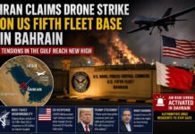 Iran Claims Drone Strike On US Fifth Fleet Base In Bahrain As Gulf Tensions Spiral Bahrain air raid alert after Iran claimed a drone attack on the US Fifth Fleet naval base