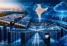 Reliance, Meta Partner To Build AI-Enabled Data Centre In Jamnagar AI-enabled hyperscale data centre in Jamnagar, Gujarat, representing the Reliance-Meta partnership to develop advanced artificial intelligence infrastructure powered by renewable energy in India.