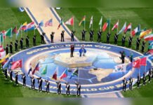 Red Cards, Roaring Crowds and a Dream Start for Mexico as FIFA World Cup 2026 Begins in Spectacular Fashion Opening ceremony of the FIFA World Cup 2026 at Estadio Azteca in Mexico City with participating nations' flags displayed around the stadium.