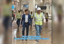 Dharavi Project Gets Dedicated IAS Firepower as CIDCO Chief Vijay Singhal Moves to DRP IAS officer Vijay Singhal during an inspection of the Navi Mumbai International Airport project before his appointment as OSD for the Dharavi Redevelopment Project