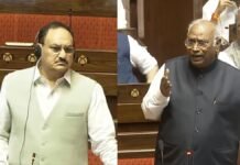Kharge Demands Accountability, Nadda Defends Police Action as Rajya Sabha Erupts Over Student Protest Crackdown Mallikarjun Kharge and JP Nadda exchanged sharp remarks in the Rajya Sabha over the police response to student protests during the Monsoon Session.