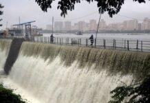 Mumbai Water Stock Holds Above 88% Despite Fresh Rain; Three Lakes Remain Full A reservoir supplying drinking water to Mumbai with rising water levels during the monsoon