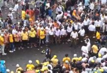 Jagannath Rath Yatra 2026: One Devotee Dies in Puri Crowd Rush, 52 Others Treated After Suffocation Crowd gathers during Jagannath Rath Yatra in Puri where one devotee died and 52 others suffered suffocation.
