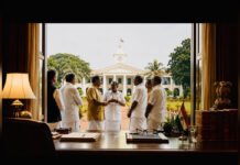 V D Satheesan secures his authority firmly as CM Kerala Chief Minister V.D. Satheesan interacts with senior colleagues outside the Secretariat, symbolising leadership, governance and coalition management.