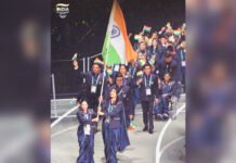 Glasgow Finds Its Voice Again: A Night of Theatre, Hope and Sporting Promise Opens the Commonwealth Games India’s contingent, led by flag bearers Mirabai Chanu and Lovlina Borgohain, marches during the Parade of Nations at the Glasgow 2026 Commonwealth Games opening ceremony.