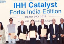 Fortis-IHH Accelerator Backs AI, Tele-ICU and CAR-T Startups to Drive Healthcare Innovation in India Officials and healthcare startup winners at the IHH Catalyst | Fortis India Edition Demo Day 2026, recognising innovations in Tele-ICU, AI-assisted cancer detection and CAR-T therapy.