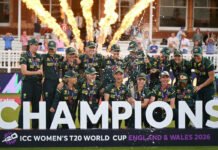 Unstoppable Australia Extend Their Empire with Seventh Women’s T20 World Cup Title Australia celebrate after defeating England to win the ICC Women’s T20 World Cup Final at Lord’s and lift a record seventh title.