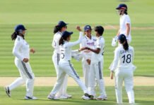 India’s New Test Identity Shines at Lord’s as History Meets Ambition Indian women cricketers celebrate an England wicket during the historic Women's Test at Lord's.