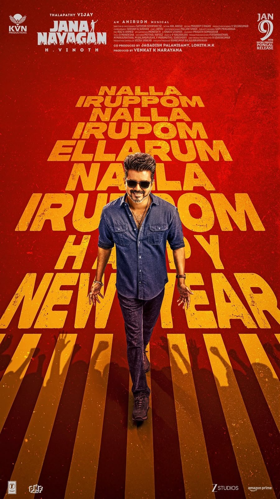 Thalapathy Vijay in the official poster of Jana Nayagan.