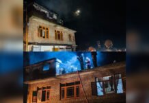 Major Fire Breaks Out in Tarzoo’s Ijazat Shah Colony; Quick Response Prevents Major Damage Firefighters, Sopore Police and Army personnel douse a major fire in Tarzoo's Ijazat Shah Colony in Sopore.